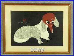 Kiyoshi Saito Original 1955 Japanese Woodblock Print Hand Signed & with Red Seal