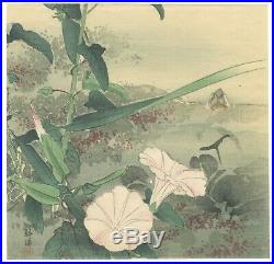 Kogyo Tsukioka, Flower Art, Nature, Original Japanese Woodblock Print, Ukiyo-e