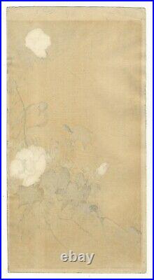Koson Ohara, Small Bird on a Twig, Kachoga, Original Japanese Woodblock Print