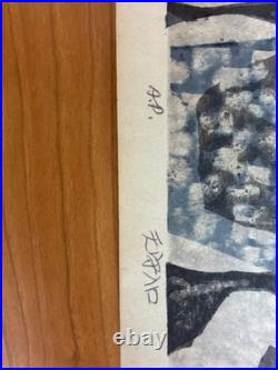 Koya Hashimoto Woodblock Print Tenshu Entrance Castle Landscape Sosaku Hanga