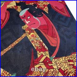 Kunichika Toyohara Triptych Meiji Kabuki Actors Ukiyo-e Woodblock Print c. 1880s