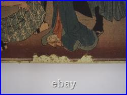 Kunisada II Woodblock Print x12 Chushingura 12 Acts, 47 Ronin, Sketchbook