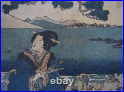 Kunisada II Woodblock Print x12 Chushingura 12 Acts, 47 Ronin, Sketchbook