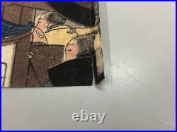 Kuniyoshi Woodblock Print TriptychGishi hyojo no zu, Ukiyo-e, Chushingura, c. 1850