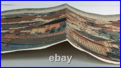 Kuniyoshi Woodblock Print Triptych View of the Brothels in Yokohama 1860