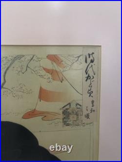 Lot-3 Chikanobu Woodblock Prints Mirror of the Ages Around the Kyowa Era 1897