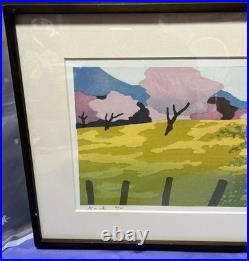 Masahiko Honjo Japanese Woodblock Print Spring Road 24/200 Limited Edition