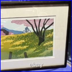 Masahiko Honjo Japanese Woodblock Print Spring Road 24/200 Limited Edition