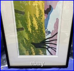 Masahiko Honjo Japanese Woodblock Print Spring Road 24/200 Limited Edition