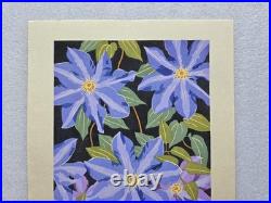 Masaki Yoshida Japanese Woodblock Print Flower #2