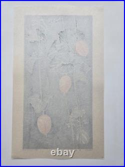 Masaki Yoshida Japanese Woodblock Print Flower #6