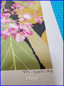 Masaki Yoshida Woodblock Print onia'Flowers of Love' from the One Hundred