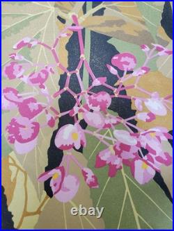 Masaki Yoshida Woodblock Print onia'Flowers of Love' from the One Hundred