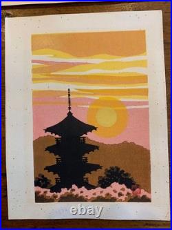 Masao Ido Creative Woodblock Print Four Seasons of Kyoto Spring Summer Fall