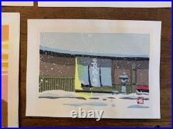 Masao Ido Creative Woodblock Print Four Seasons of Kyoto Spring Summer Fall