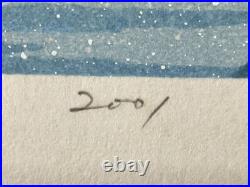 Masao Ido The Moon of Yubikan ORIGINAL WOODBLOCK PRINT 2001 80/350