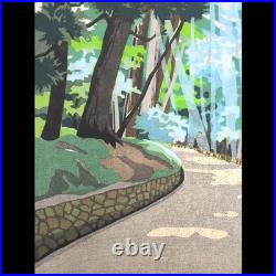 Masao Ido Tsukimizaka in Summer (?) Original Japanese Woodblock Print