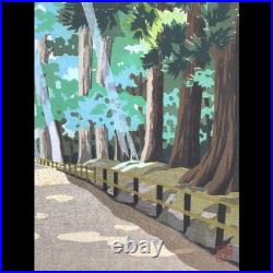 Masao Ido Tsukimizaka in Summer (?) Original Japanese Woodblock Print