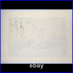 Masao Ido Tsukimizaka in Summer (?) Original Japanese Woodblock Print