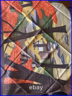 Masao Ido Woodblock Print Art 40x40 Table Cloth