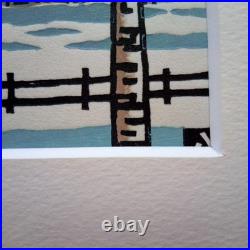 Matsumi Yaozo Woodblock Print Hokkoku Takehodo Hand-Printed Edition