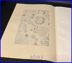 Meiji Era Japanese Woodblock Print Fabric Pattern Sample 20 Sheets Antique Art