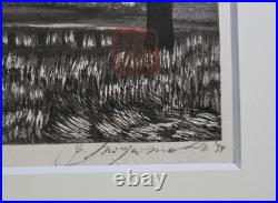 Miyamoto Shufu Japanese Woodblock Print Spring Evening