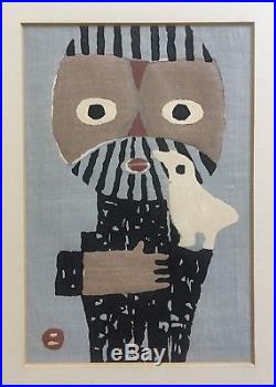 Modern Japanese Umetaro Azechi (1920-1999) (3) Woodblock Prints With Framed