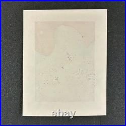 Munemasa Makino Blue Moon Woodblock Print Signed Framed 1987