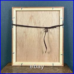 Munemasa Makino Blue Moon Woodblock Print Signed Framed 1987