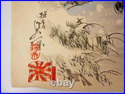 Nobukazu Woodblock Print Triptych Sino-Japanese War near Ushio 1894 Ukiyo-e