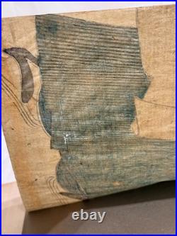 ORIGINAL KIKUGAWA EIZAN EDO WOODBLOCK MAN with FALCON JAPAN ASIAN JAPANESE ART