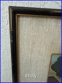 Ohno Bakufu Planting Rice Farming Planting Japanese Woodblock Print Matte Framed