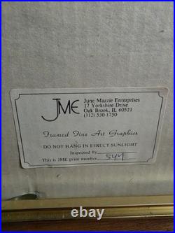 Old Japanese Woodblock Print Ohara Koson Egrets Crescent Moon Snipes Reeds Lot