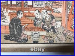 Old book with woodblock prints Ukiyo-e Masterpieces of Edo Customs Vol. 3, 1916
