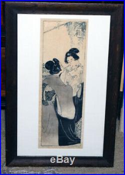 Orig Woodblock Print Helen Hyde A Monarch of Japan 1901Signed by the Artist