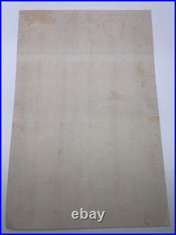 Original 1888 Japanese Woodblock Print Kunimasa Triptych, Shin-Yoshiwara Geish