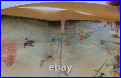 Original Antique Woodblock. The Peach Thief By Utagaga Hirokage Japan