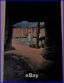 Original Japanese Woodblock Print by Kawase Hasui
