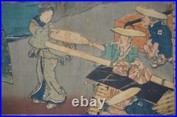 Original Japanese Woodblockprint by Utagawa Kuniteru 1848 from Japan 1122C8