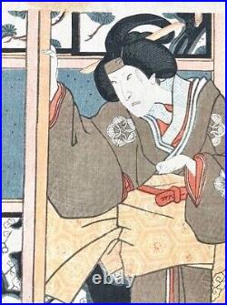 Original Kunisada (Toyokuni III) (1786-1864) 2 Japanese Woodblock Prints