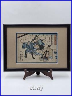 Original Utagawa Kuniyoshi Edo Period Japanese Woodblock Print Ukiyo-e c1850