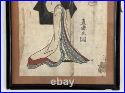 Original Utagawa Toyokuni I Japanese Woodblock (Pub. By Shimizu 1807-1808)
