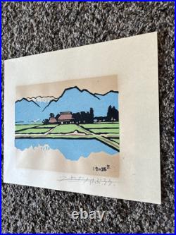 Original Woodblock Saburo Miyata Miyajima Woodblock Hand Signed With Signature