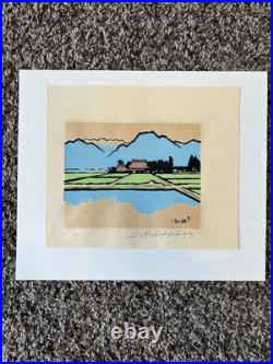 Original Woodblock Saburo Miyata Miyajima Woodblock Hand Signed With Signature
