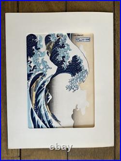 Original Woodcut after The Great Wave by Hokusai