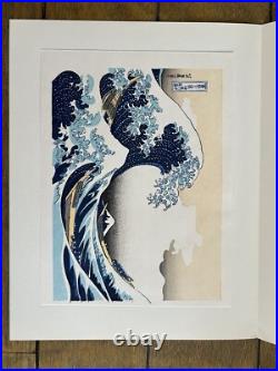 Original Woodcut after The Great Wave by Hokusai