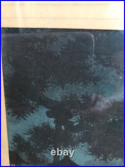PAIR VNT KOHO SHODA Japanese Woodblock Prints Lake Bilwa & Canal By Moonlight