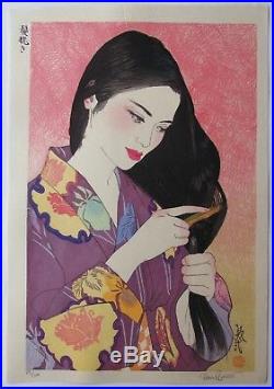 Paul Binnie'Kamisuki (Hair Combing) 2010 Japanese Woodblock Print