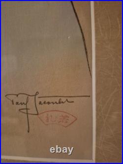 Paul Jacoulet original Japanese woodblock print Une jeune fille de Fidji 15x18